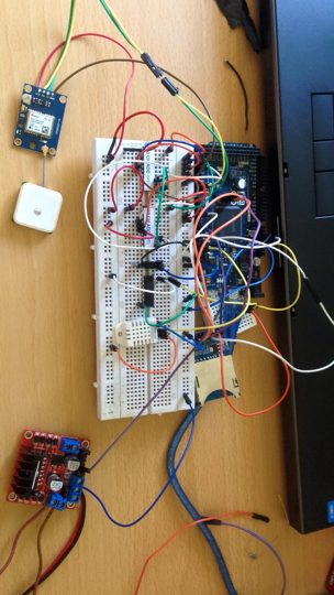 Electronics wiring and control detail