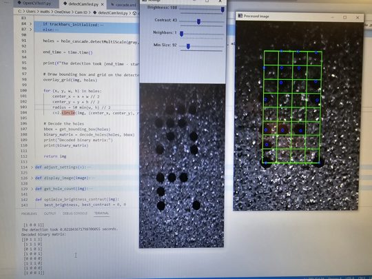 Machine vision setup image