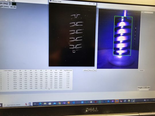 Machine vision setup image